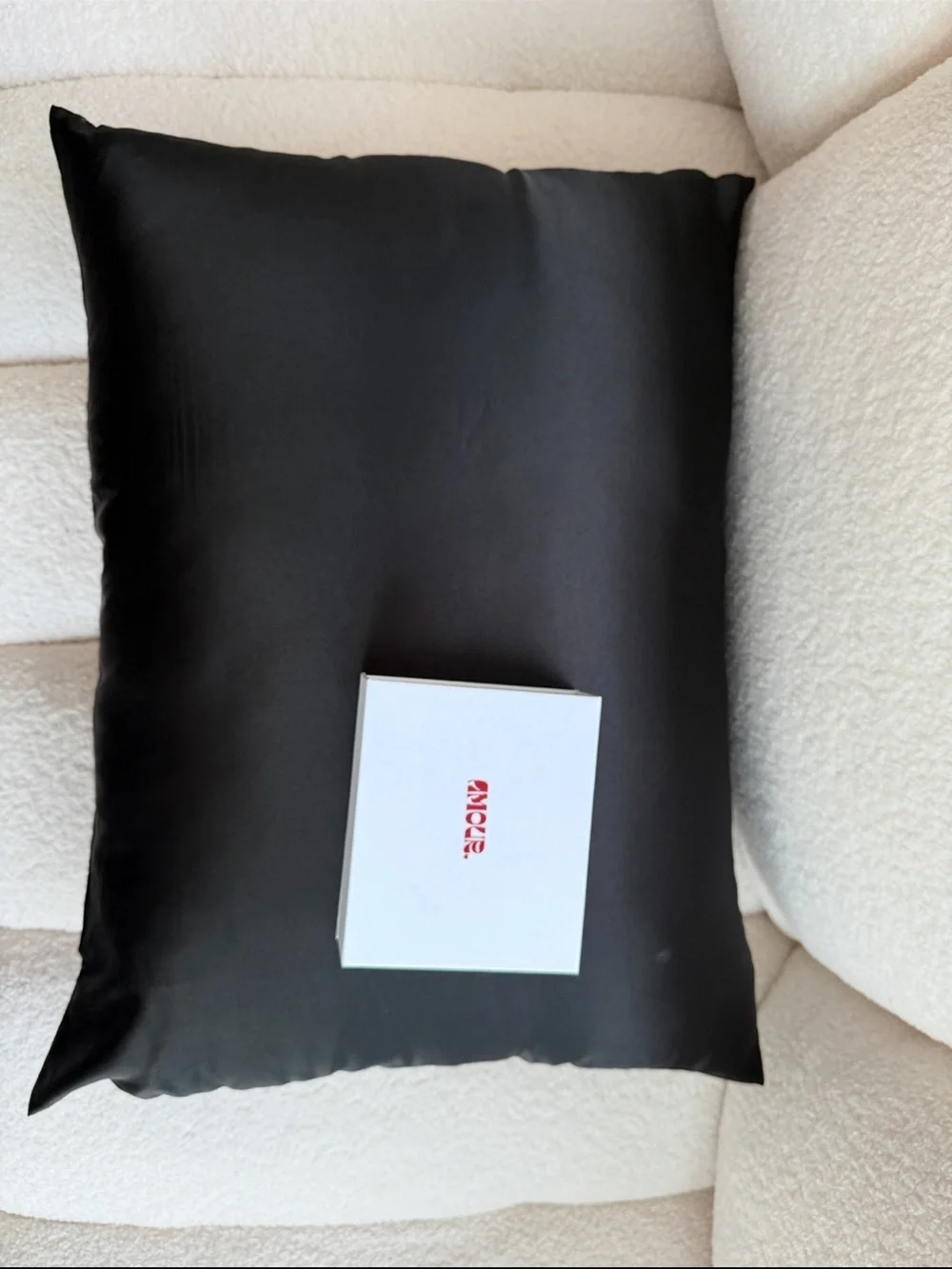 ALO Yoga Black Satin Throw Pillow